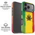 Marijuana Rasta Distressed iPhone 17 Pro Magsafe Impact Case
