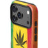 Marijuana Rasta Distressed iPhone 17 Pro Max Impact Case