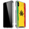 Marijuana Rasta Distressed iPhone X/XS Clear Case