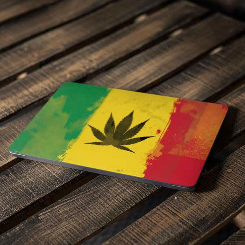 Marijuana Rasta Distressed Apple MacBook Air Skin
