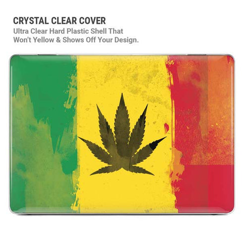 Marijuana Rasta Distressed MacBook Pro 14in (2021-24) Case plus Skin