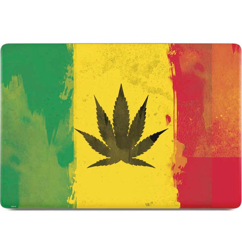 Marijuana Rasta Distressed MacBook Skins