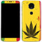 Marijuana Rasta Distressed Moto E5 Plus Skin