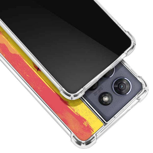Marijuana Rasta Distressed Moto G 5G (2025) Clear Case