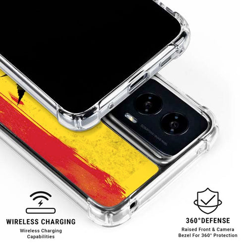 Marijuana Rasta Distressed Moto G Power 5G (2024) Clear Case