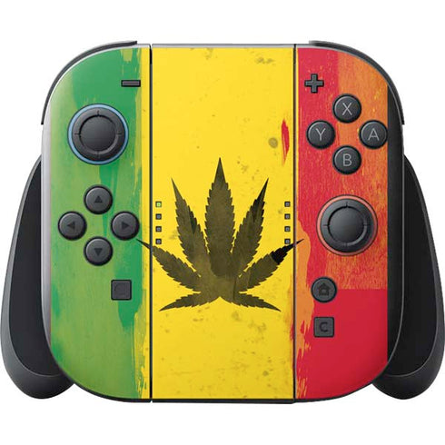 Marijuana Rasta Distressed Nintendo Switch 2 (2025) with Joy-Con Skin