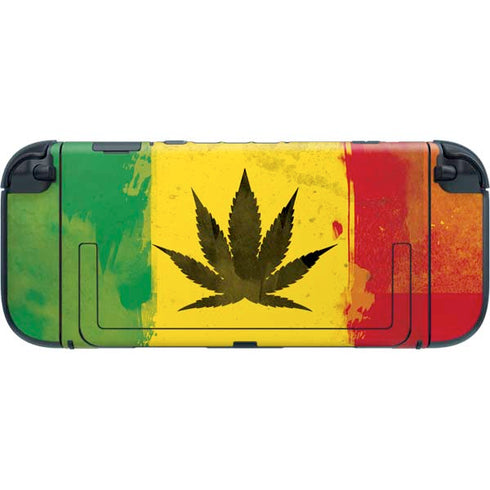 Marijuana Rasta Distressed Nintendo Switch 2 (2025) with Joy-Con Skin