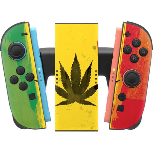 Marijuana Rasta Distressed Nintendo Switch 2 (2025) Joy-Con Controller Skin