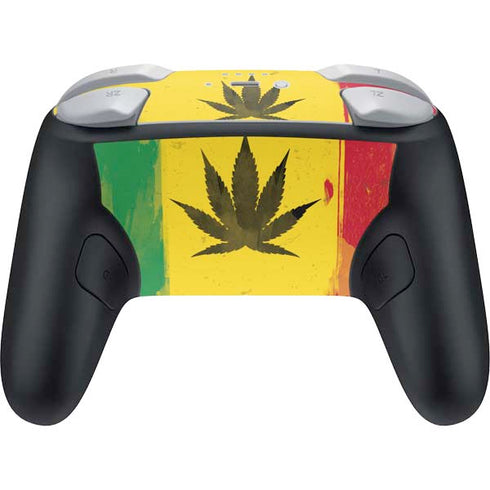 Marijuana Rasta Distressed Nintendo Switch 2 (2025) Pro Controller Skin