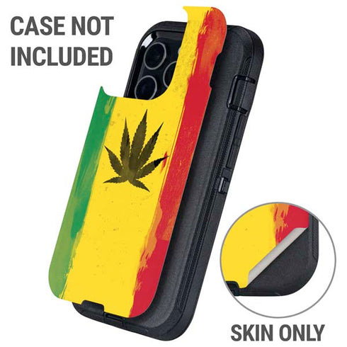 Marijuana Rasta Distressed Otterbox Defender iPhone Skin