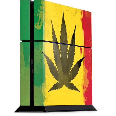 Marijuana Rasta Distressed PlayStation PS4 Skins
