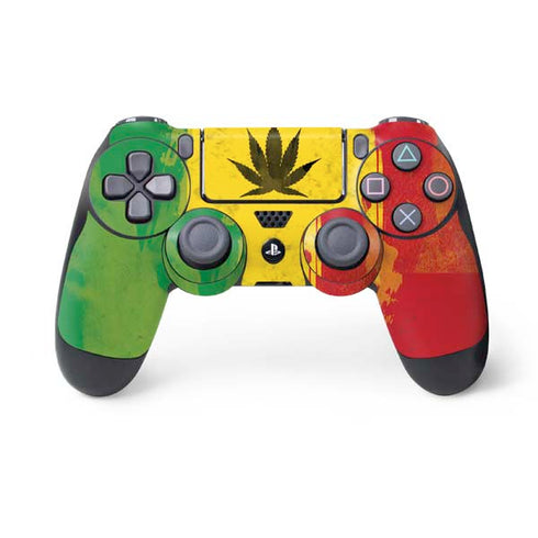 Marijuana Rasta Distressed PlayStation PS4 Skins