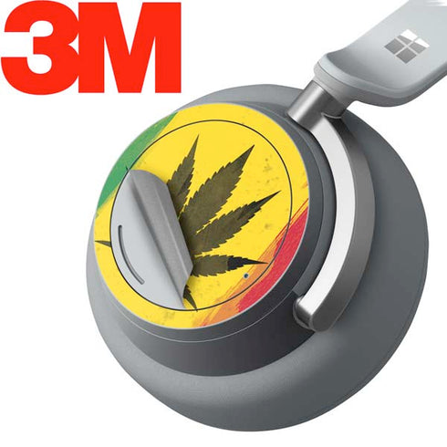 Marijuana Rasta Distressed Surface Headphones Skin