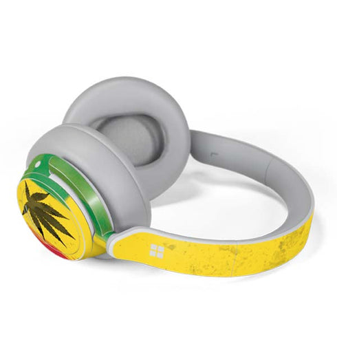 Marijuana Rasta Distressed Surface Headphones Skin