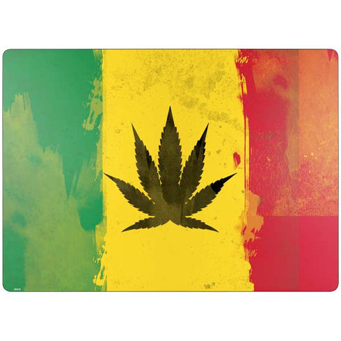 Marijuana Rasta Distressed Surface Laptop 7 13.8in Skin
