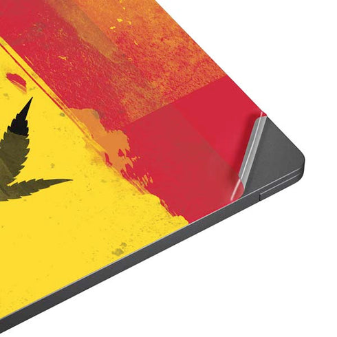 Marijuana Rasta Distressed Surface Laptop 7 15in Skin