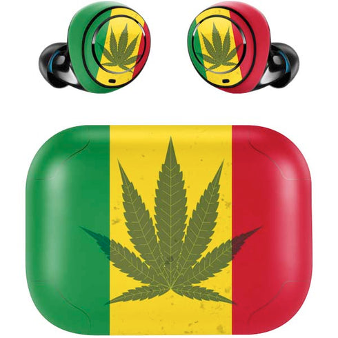 Marijuana Rasta Flag Amazon Echo Buds Skin