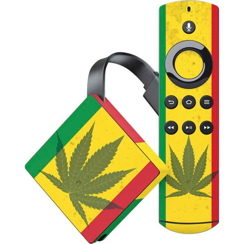 Marijuana Rasta Flag Amazon Fire TV Skin