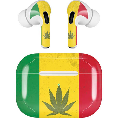 Marijuana Rasta Flag AirPods Skins