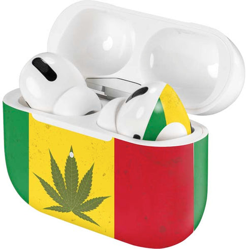 Marijuana Rasta Flag AirPods Skins