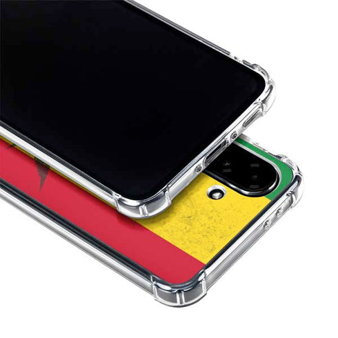 Marijuana Rasta Flag Galaxy A36 5G Clear Case