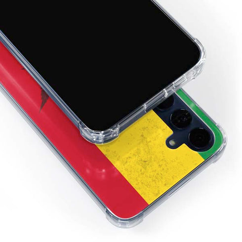 Marijuana Rasta Flag Galaxy A55 5G Clear Case