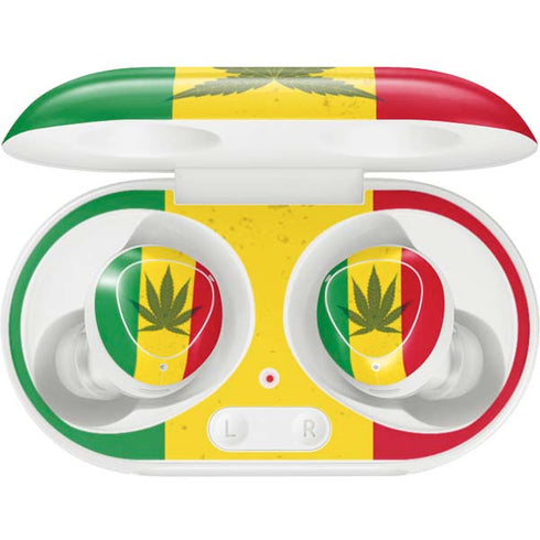 Marijuana Rasta Flag Galaxy Buds Plus Skin