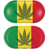 Marijuana Rasta Flag Galaxy Buds Plus Skin