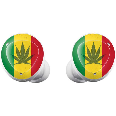 Marijuana Rasta Flag Galaxy Buds Plus Skin
