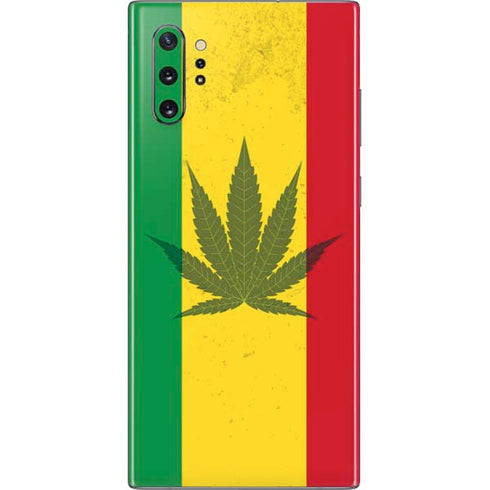 Marijuana Rasta Flag Galaxy Note 10 Plus Skin