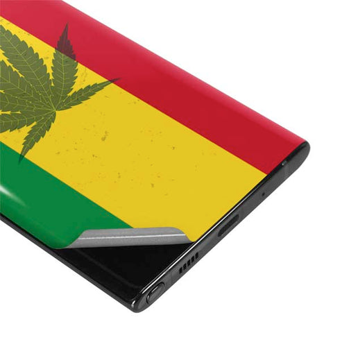 Marijuana Rasta Flag Galaxy Note 10 Plus Skin