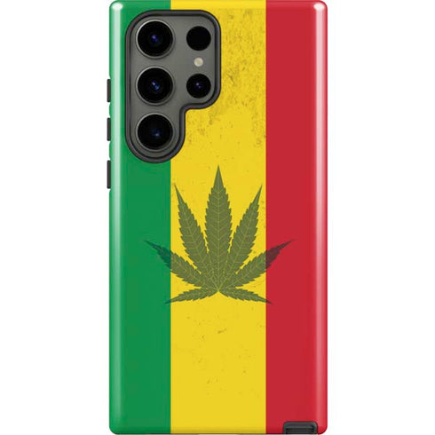 Marijuana Rasta Flag Galaxy S23 Ultra Pro Case