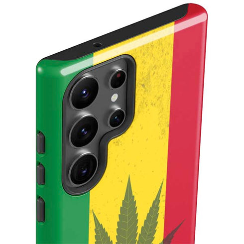 Marijuana Rasta Flag Galaxy S23 Ultra Pro Case