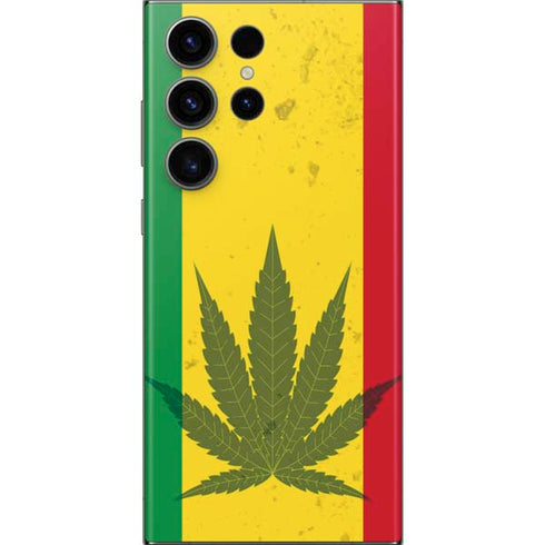 Marijuana Rasta Flag Galaxy Skins
