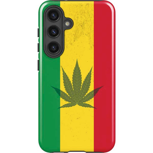 Marijuana Rasta Flag Galaxy S25 Impact Case