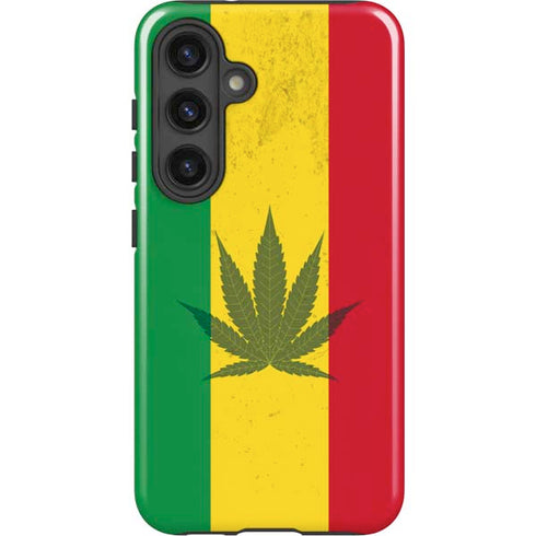 Marijuana Rasta Flag Galaxy S25 Plus Impact Case