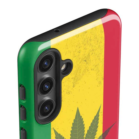 Marijuana Rasta Flag Galaxy S25 Plus Impact Case