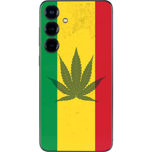Marijuana Rasta Flag Galaxy S25 Plus Skin