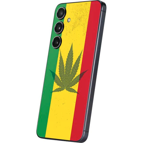 Marijuana Rasta Flag Galaxy S25 Plus Skin