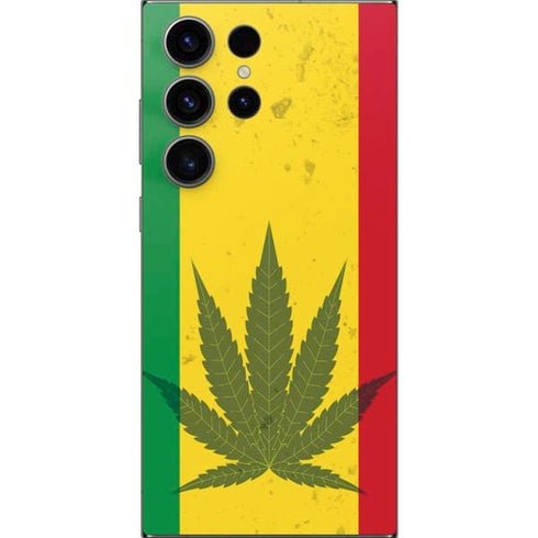 Marijuana Rasta Flag Galaxy S24 Ultra Skin