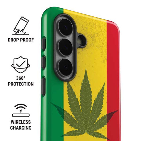 Marijuana Rasta Flag Galaxy S26 Impact Case