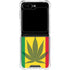 Marijuana Rasta Flag Galaxy Z Flip6 Clear Case