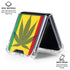 Marijuana Rasta Flag Galaxy Z Flip6 Clear Case