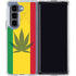 Marijuana Rasta Flag Galaxy Z Fold5 5G Clear Case