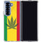 Marijuana Rasta Flag Galaxy Z Fold6 Clear Case