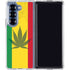 Marijuana Rasta Flag Galaxy Z Fold6 Clear Case