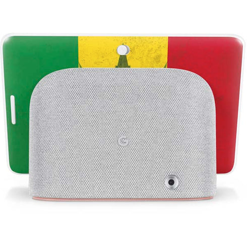 Marijuana Rasta Flag Google Home Hub Skin