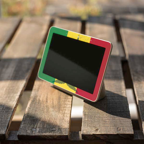 Marijuana Rasta Flag Google Home Hub Skin