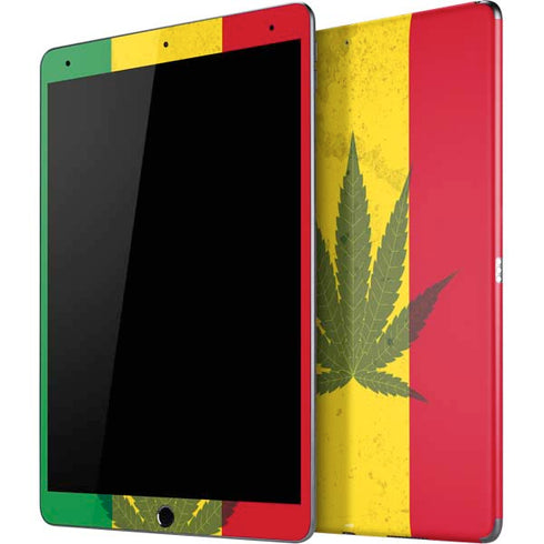 Marijuana Rasta Flag iPad Skins