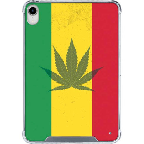 Marijuana Rasta Flag iPad 11th Gen (2025) Clear Case